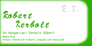 robert kerbolt business card